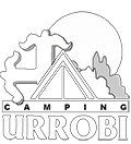 Logotipo Camping Urrobi en BN